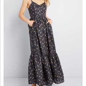 ModCloth In Your Nature rainbow maxi dress, XL